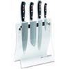 Dick F. Dick Premier Plus 4Knives 88040110-05 Knife Block (4-Piece Office Knife, Santoku Kitchen Knife, Bread Knife, Knife Set, Made of High-Alloy Steel, Laser Tested Blade, X50CrMoV15, Plastic Handle)