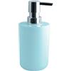 MSV - Dispenser di Sapone INAGUA - Compatibile con Gli Accessori Inagua - Dimensioni Standard - Ø 7 x 18 cm - Blu Acqua - Materiale PS Resistente - Ideale per Il Bagno
