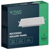 V-TAC VT-61018 Mini pannello led 18W pannello montaggio ad incasso quadrato 100lm/w luce bianco caldo 3000K - 10486