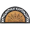 ID MAT ID Opaco 4575 Coral-Mezza Luna 85031 Naturale Tappeto Zerbino in Fibra di Cocco e Gomma, Colore: Beige, 75 x 45 x 1,8 cm