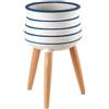 L'Oca Nera Cache Pot Alto in Ceramica D28 cm