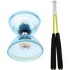 Diabolo cinese medio con triplo cuscinetto a LED e aste in carbonio, 5 colori a