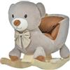 DecHome Dondolo a Forma di Orso per Bambini 18-36 mesi Grigio 111330