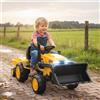 DecHome Escavatore Elettrico per Bambini 3-8 Anni Rimorchio e Telecomando Giallo