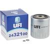 UFI Filters, Filtro Gasolio 24.321.00, Filtro Carburante per Ricambio, Adatto ad Auto e Furgoni, Applicabile su Diversi Modelli Aebi, Daewoo, Lindner, Mercedes Benz, Multicar, Ssangyong