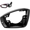 Inly Parts INLY Cornice dello specchio Coperchio dello specchio esterno sinistro Cornice dell'alloggiamento dello specchio compatibile con Polo 6R0857601B 6R0857601B9B9 31718132011 (2010-2017)