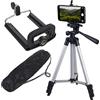 Maclean MC-164 Treppiede universale da 1/4 con supporto per telefono e custodia per il trasporto Adatto per fotocamere videocamere smartphone luci ad anello Treppiede pieghevole Altezza