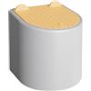 FLCPJGV Mini Cestino per Lettiera per Gatti, Secchio Portaoggetti, Piccolo Cestino per Rifiuti, Contenitore per Lettiera per Cucina, Camera da Letto, Grigio
