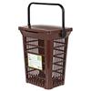 Home Umimax Contenitore Umido Forato 10 Litri, Pattumiera per Rifiuti Organici e Compostaggio Domestico, Marrone, Aerato e Pratico