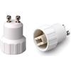 Sharplace 2 Pezzi Da Adattatore per Lampadina Gu10 a G9, 110v-240v Portalampada Convertitore in Plastica per Prese Di Luce, Lunghezza 40 Mm