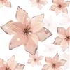WILLBOND 36 fiori finti di stella di Natale glitterati di 3 dimensioni diverse, ideali come decorazioni per albero di Natale, Natale, capodanno, casa, esterni (oro rosa, 7,6/10/15 cm)