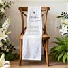 DGJSSK Cartello di Benvenuto Personalizzato in Tessuto | Striscioni commemorativi per matrimoni | Targhe "Riservato in memoria" | Misto lino-cotone | Decorazioni per matrimoni | 40 x 145 cm