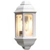 Konstsmide 7011-250 Cagliari Lampada da parete 18x10x36 cm (BxPxH), 1 x 100 W, IP43, Colore Bianco opaco
