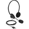 DELOCK USB Stereo Headset mit Lautstärkeregler Ultra-Leicht