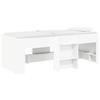 vidaXL Letto a soppalco per bambini, bianco, 193 x 96,1 x 68,5 cm, realizzato in materiale composito di legno