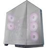 Mars Gaming MC-3GFPRO, Case da Gioco ATX, Triplo Vetro Cromato, 2X Ventole ARGB Posteriori 120 mm, Supporto verticale Schede Grafiche, PC Tower Raffreddamento a Liquido fino a 360 mm, Fibra Carbonio