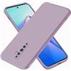 EASSGU Custodia per OPPO Reno2 Z (6.53 Inches), Cover Morbida in Silicone TPU - Erba Viola