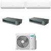 Hisense Condizionatore Climatizzatore Hisense Quadri Split Inverter Canalizzato ADT 9000+9000+ Hi-Comfort 7000+7000 Con 4AMW81U4RJC Wi-Fi Optional - Comandi Incluso