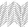 KIMHOME 40 pezzi di perni metallici per ripiani, perni cilindrici 6 x 40 mm, supporti da pavimento per armadi e mobili (argento)