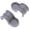 Keple 16 mm Clip singole per condotti, staffa a sella per tubi 16-19 mm - Raccordi in plastica per tubi rigidi e corrugati - Compatibili con chiodatrice a gas - Fissaggi parete/pavimento, clip cavi (25 pz)