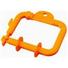 Gralara Porta Lenza Pesca Mosca Portatile Avvolgifilo da Pesca Sgancio Rapido, Arancione
