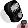 Generisch Contatore elettronico a clicker, contatore elettronico, contatore manuale, contatore digitale LCD resettabile, per uncinetto, inventario, sport, conteggio merci, punteggi, golf