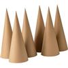 Baoblaze 6 pezzi di coni di cartapesta per decorazioni natalizie, coni di cartone con fondo aperto per scrapbooking, 25 Cm