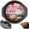 G4GADGET Stampo per torta rotondo da 20 cm | Stampo da forno antiaderente per torte, cheesecake, spugna, brownie, pane, tortiera a cerniera, 20 cm con base sciolta per un facile rilascio | Acciaio al