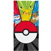 Pokémon Asciugamano per bambini | tocco super morbido, tinta unita con Pikachu, Pokeball, perfetto per casa, bagno, spiaggia e piscina, taglia unica 70 cm x 140 cm