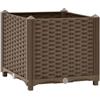 vidaXL Fioriera Rialzata 40x40x38 cm in Polipropilene