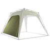 Lumaland Outdoor parete laterale per gazebo Pop Up | parete laterale per tenda da giardino & campeggio & tenda da ricevimento | 225 x 155 x 132,5 cm | adatta per gazebo Lumaland [verde scuro]