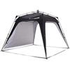 Lumaland Outdoor Padiglione 2,5 x 2,5 m | Impermeabile e protezione UV | Tenda da giardino INCL. 1 x pannello laterale & borsa & picchetti | Tenda da campeggio e ricezione robusta | Montaggio rapido
