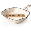 Römertopf Bistecchiera in Ghisa 24 cm, Induzione, Crema | Ghisa smaltata senza PFAS, 24 cm rettangolare, nervature, tutti i piani cottura, forno 250 °C