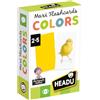 HEADU - Maxi Flashcards Montessori Colors - Tutti i Colori per i Più Piccoli! | Gioco Educativo Bambini 2 3 4 5 Anni, Carte Montessori, Imparare Colori e Tonalità, Idea Regalo Bambini, Made in Italy
