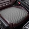 EZVEZS Coprisedile anteriore per auto, antiscivolo, morbido e traspirante, con tasca portaoggetti, in lino minimalista, universale, colore grigio, 2 pezzi