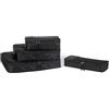 Amazon Essentials, Set di 4 Packing Cube, Accessori da Viaggio, Organizer per Bagagli con Doppia Cerniera, Parte Superiore in Rete, Poliestere, Medium, Verde (in Precedenza Amazon Basics)
