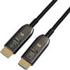 Amazon Basics Cavo HDMI in fibra ottica ad alta velocità intrecciato, 10 m, Nero