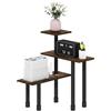 Furinno TURN-N-TUBE organizer da piano cucina, a 3 ripiani scaffale organizer angolare da piano, scaffale angolare, per cucina, dispensa, organizer e contenimento, Pino ambra