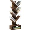 Furinno Tree Libreria Libreria ad albero da pavimento a 7 livelli con ripiano inferiore, Pino Ambrato