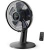 Rowenta Turbo Silence Extreme, Ventilatore da Tavolo Silenzioso a 2 modalità e 5 velocità, Motore Effitech per Risparmio Energetico, Oscillazione a 120°, VU2750F0