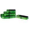 Amazon Essentials, Set di 4 Packing Cube, Accessori da Viaggio, Organizer per Bagagli con Doppia Cerniera, Parte Superiore in Rete, Poliestere, S/M/L/Slim, Verde (in Precedenza Amazon Basics)