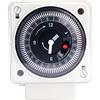 Transplant Timer meccanico, 220-240 V, 16 A, 24 ore, analogico quotidiano, interruttore universale - interruttore orario a canale singolo, timer segmentato ad immersione
