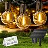 Yuusei Catena Luminosa Esterno Solare, 15M Luci da Esterno Giardino LED, IP65 Impermeabili & USB, 25+1 G40 Lampadine Globo Infrangibili per Gazebo, Balcone, Pergolato, Patii, Matrimoni e Feste