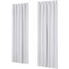 Deconovo Tende Oscuranti Termiche con Nastro a Matita - 2 Stili di Montaggio, Set di 2 Tende Moderne Isolanti per Camera da Letto e Soggiorno, 140x160 CM, Grigio Perla