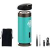 Hitopin Bruciatore di incenso elettrico diffusore di aromi auto elettrico bruciatore di incenso arabo Bakhoor portatile elettrico USB diffusore di aromi ricaricabile per auto e casa (blu)