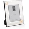 ARTÉ 13x18 Made in Italy, 50° ANNIVERSARIO di MATRIMONIO, elegante placcata in argento, Silver Plated antiossidante, Bellissima cornice in Silver Plated con retro in legno mogano E140.50°/13x18