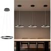 STARRYOL Moderna lampada a sospensione, lampadario a LED, illuminazione a sospensione nero 20W per soggiorno, sala da pranzo, camera da letto