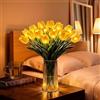 Generico Radiant Romantic Tulip Light,Twinkling Tulips Tree, 15 PCS Twinkling Led Tulips that Never Fade, Flower Shaped Ambient Night Lamp,Gentle Lighting, for Bedroom Bedside Decor and Gift(Yellow) (yellow)