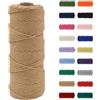 MORAINJAY 2mm Cotone Macramè 100% Naturale,Corda Canapa 100m Filato Non Sbiancato Senza Chimici per DIY, Bomboniere, Decorazioni - Cordame in Cotone per Crafts