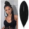 Generic 15 Fili Double Ended Dreadlocks Estensioni 20 Bionda Morbido Sintetico Faux Dreads Reggae Crochet Trecciato Dread Estensioni